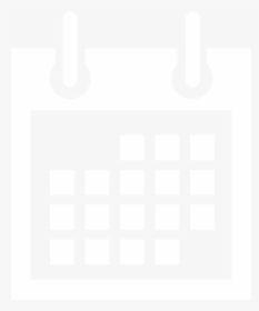 Calendar Icon White - Calendar Icon White Transparent, HD Png Download, Free Download