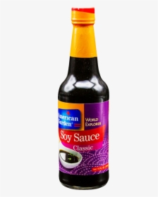 American Garden Soy Sauce Classic 295 Ml - Glass Bottle, HD Png Download, Free Download