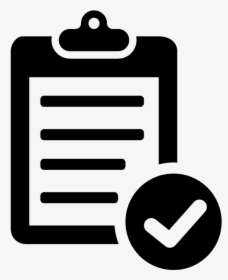 Black And White Checklist Icon, HD Png Download, Free Download