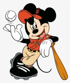 Sf Giants Clip Art Sf Giants Clipart - Mickey Mouse Sf Giants, HD Png Download, Free Download