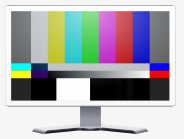 White Lcd Monitor With Color Bars Clip Arts - Smpte Rp 219 2002, HD Png Download, Free Download