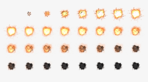 Explosion Sprite Sheet, HD Png Download, Free Download