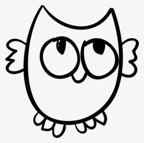 Owl Night Creature - Contornos De Animales, HD Png Download, Free Download