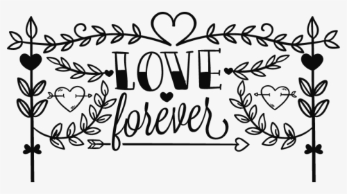 Love Forever Wall Text Sticker - Love Forever Png Text Hd, Transparent Png, Free Download