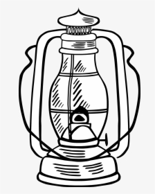 Oil Lamp Clipart Black And White - Lamp Clip Art, HD Png Download, Free Download