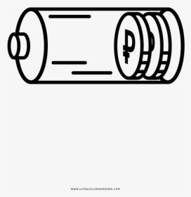 Low Battery Coloring Page - Circle, HD Png Download, Free Download