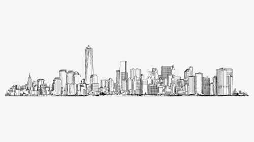 Drawing Structures City - City Background Footer, HD Png Download, Free Download