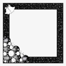 Photo Frame, Photo, Christmas Baubles, Black, Christmas - Picture Frame, HD Png Download, Free Download