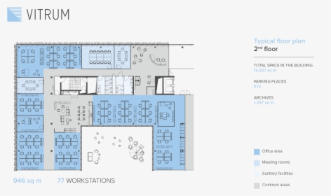 Commercial Building Floor Plan 15 Mercial Building - Commercial Building Atrium Plan, HD Png Download, Free Download