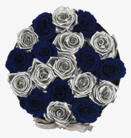 Orb Deluxe Blue And Silver Checkered Roses"  Class="lazyload - Blue Rose, HD Png Download, Free Download