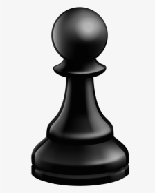 Pawn Black Chess Piece - Transparent Background Chess Pieces Clipart, HD Png Download, Free Download