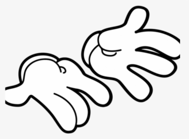 Mickey Mouse Hands Vector - Vector Mickey Mouse Hands, HD Png Download, Free Download