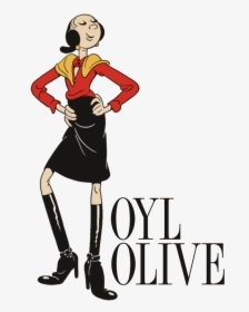 Olive Oyl Reports On Fashion"s Night Out - Olive Oil Popeyes Girlfriend, HD Png Download, Free Download