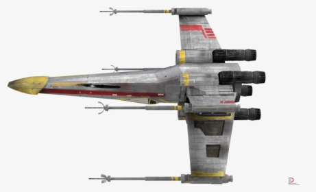 Star Wars X Wing Starfighter Yellow Royalty Free 3d - X Wing Fighter Png, Transparent Png, Free Download