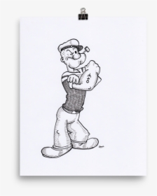 Popeye The Sailor Art Print - Cartoon, HD Png Download, Free Download