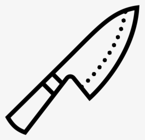Chef Knife Icon - Knife Black And White Png, Transparent Png, Free Download