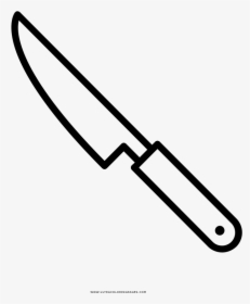 Chef Knife Coloring Page - Knife Coloring Page, HD Png Download, Free Download