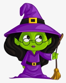 Purple Witch Png Clipart Image - Witch Png, Transparent Png, Free Download