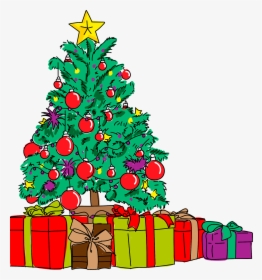 Christmas Tree Parties Free Photo - Arvore Com Presentes Png, Transparent Png, Free Download
