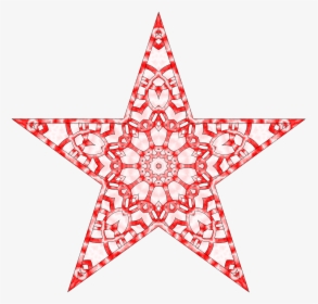 Transparent Pink Star Png - Printable Christmas Tree Star, Png Download, Free Download