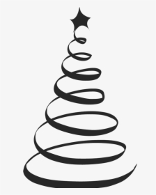 Swirl Christmas Tree Svg, HD Png Download, Free Download