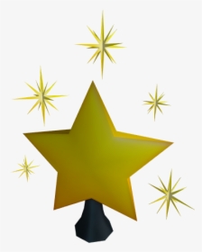 Christmas Tree Star Topper - Illustration, HD Png Download, Free Download
