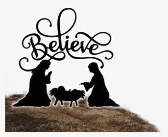 Nativity Silhouette Png - Nativity Scene Silhouette, Transparent Png, Free Download