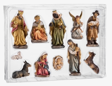 Set Of Nativity Figurines, 11 Pieces - Nativity Figurine Set, HD Png Download, Free Download