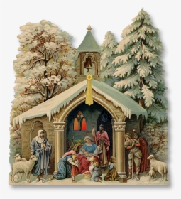 Victorian Nativity Scene, HD Png Download, Free Download