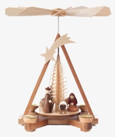 Nativity Scene In Pyramid - Christmas Pyramid, HD Png Download, Free Download