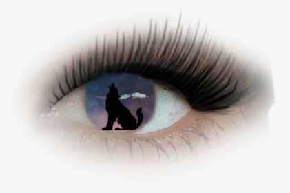 #eyes #galaxy #wolf - Mascara, HD Png Download, Free Download
