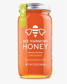 Brazilian Raw Organic Honey - Bee Harmony Honey Clover, HD Png Download, Free Download