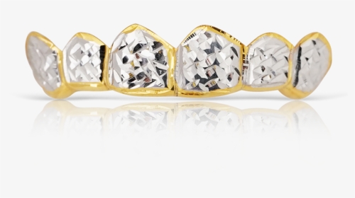 Polished Diamond Cut Yellow Gold Teeth - Transparent Photo Grillz Diamond, HD Png Download, Free Download