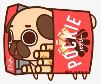 Transparent Pocky Clipart - Puglie Pug Pocky, HD Png Download, Free Download