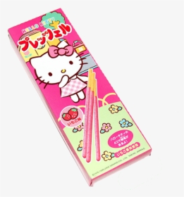 Pocky Snack Candy Japan Hellokitty Kawaii Pink - Hello Kitty Japanese Snacks, HD Png Download, Free Download