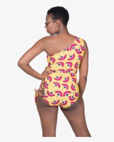 Nya One Shoulder Lace Up One Piece Swimsuit, African - Girl, HD Png Download, Free Download