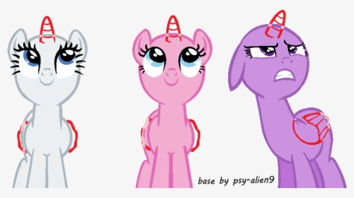Mlp Base Pastel Pocky , Png Download - Mlp Base 3 Ponies Ms Paint, Transparent Png, Free Download