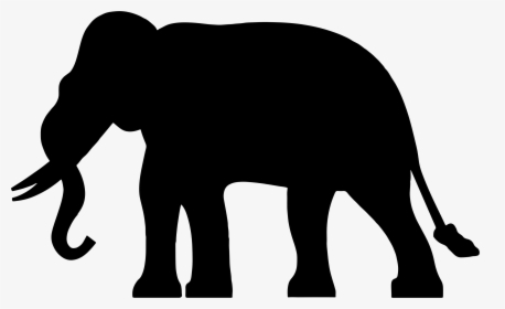 White Elephant Silhouette At Getdrawings - Asian Elephant Silhouette Png, Transparent Png, Free Download