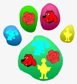 Big-dinodogs Paw Print Blues Clues, Dog Paws, Pikachu, - Blue's Clues Paw Print Png, Transparent Png, Free Download