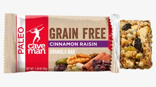Transparent Raisins Png - Caveman Granola Bar Gluten Free, Png Download, Free Download