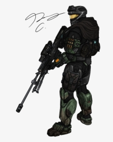 Spartan Mrskits - Black Halo Spartan Sniper, HD Png Download, Free Download