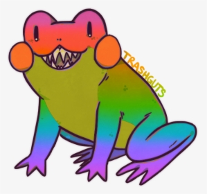 Frog But With A Gradient Rainbow Overlay , Png Download, Transparent Png, Free Download