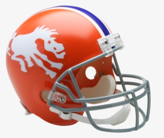 Denver Broncos Vsr4 Replica Throwback Helmet - Denver Bronco Throwback Helmet, HD Png Download, Free Download