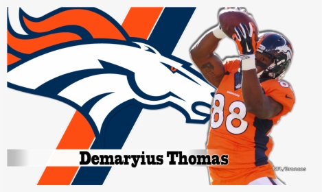 Transparent Demaryius Thomas Png - Transparent Denver Broncos Logo, Png Download, Free Download
