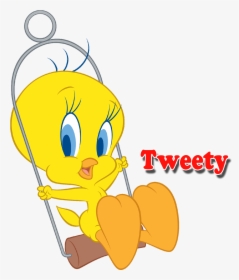 Tweety Bird Swinging , Png Download - Looney Tunes Tweety Bird, Transparent Png, Free Download