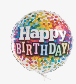 Birthday Rainbow Confetti - Balloon, HD Png Download, Free Download