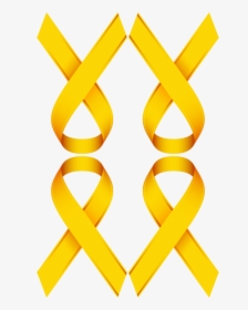 Transparent Gold Ribbon Cancer, HD Png Download, Free Download