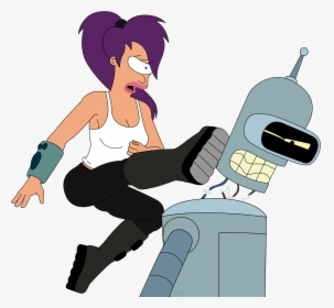 Futurama Leela - Futurama Bender And Leela, HD Png Download, Free Download