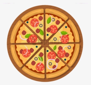 Pizza Clipart Clear Background - Pizza Vector Png Image Free, Transparent Png, Free Download