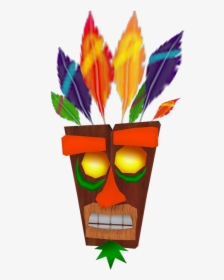 Aku Aku Png - Crash Bandicoot Floating Mask, Transparent Png, Free Download